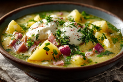 Не окрошка, а сливочное искушение: копчености и секрет топленого вкуса &mdash; вот наш семейный рецепт