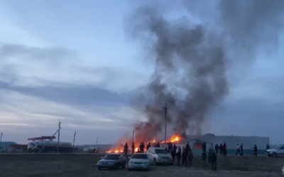 В Уиле взорвался газовый баллон, возник пожар на газозаправочной станции