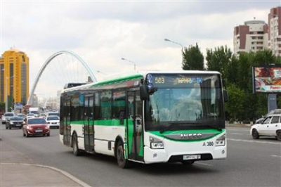 Автобусы с новой электронной системой оплаты запустили в Астане