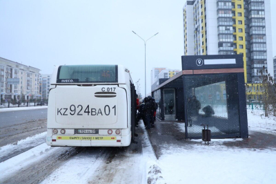 Шесть пригородных автобусов приостановили движение в Астане