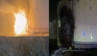 На нефтебазе в Туркестане произошел пожар  