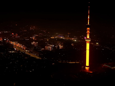 Алматы подсветил город в оранжевый цвет в рамках акции &quot;16 дней против насилия&quot;