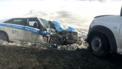 Полицейский пострадал в ДТП в Актюбинской области