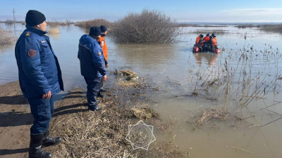 Больше 120 человек эвакуировали в Атырауской области из-за паводка