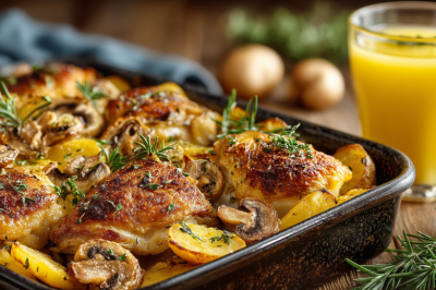 Добавляю стакан сока &mdash; и курицу с картошкой не узнать: ужин, который собирает тысячи комплиментов