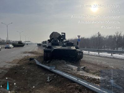 Военная техника &quot;выпала&quot; на трассу: виновника ДТП оштрафовали