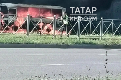 В инциденте с горящим «ПАЗом» на Краснокошайской в Казани никто не пострадал