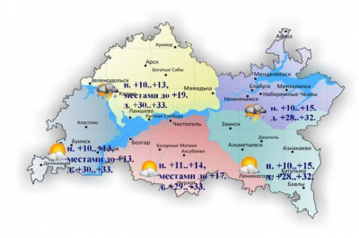 20 мая в Татарстане пройдут грозы и град